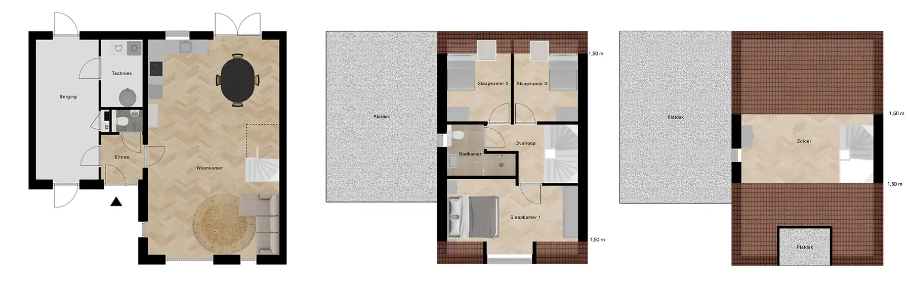 Biezenweie   Plattegronden