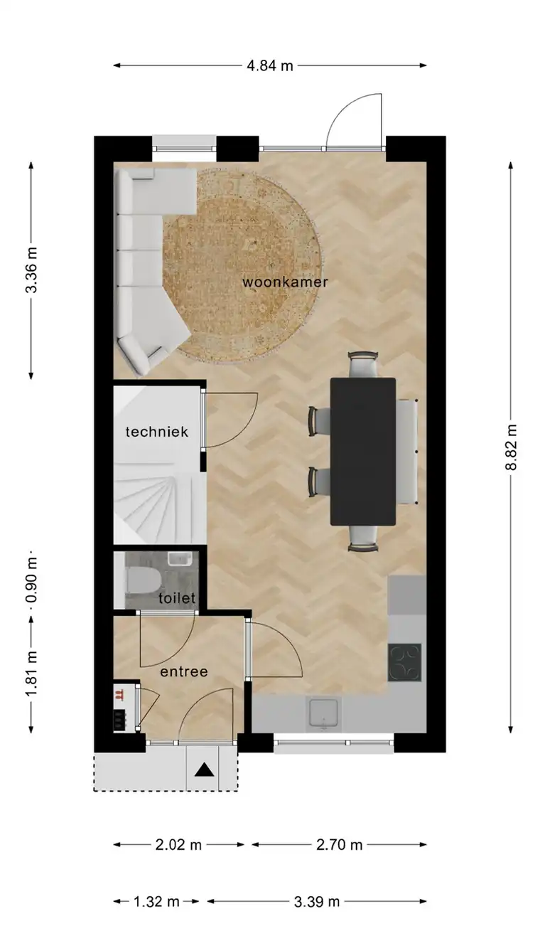 De Bies   Tussen woning bg